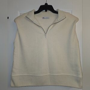 Zara Shoulder-Pad Vest